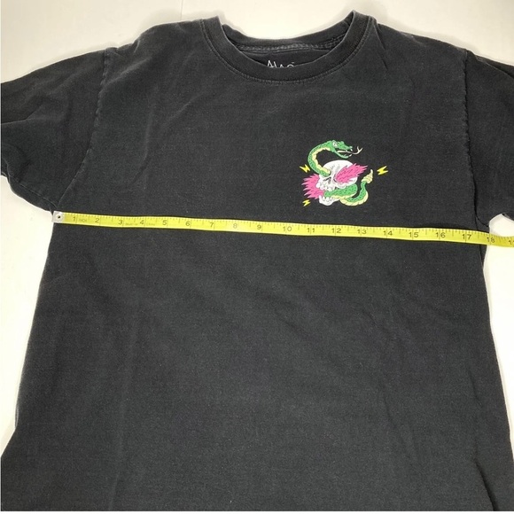 ALAB Snake Skull Locals Only Graphic Cotton T-shirt Men XL Black T Men’s Unisex - Picture 7 of 7